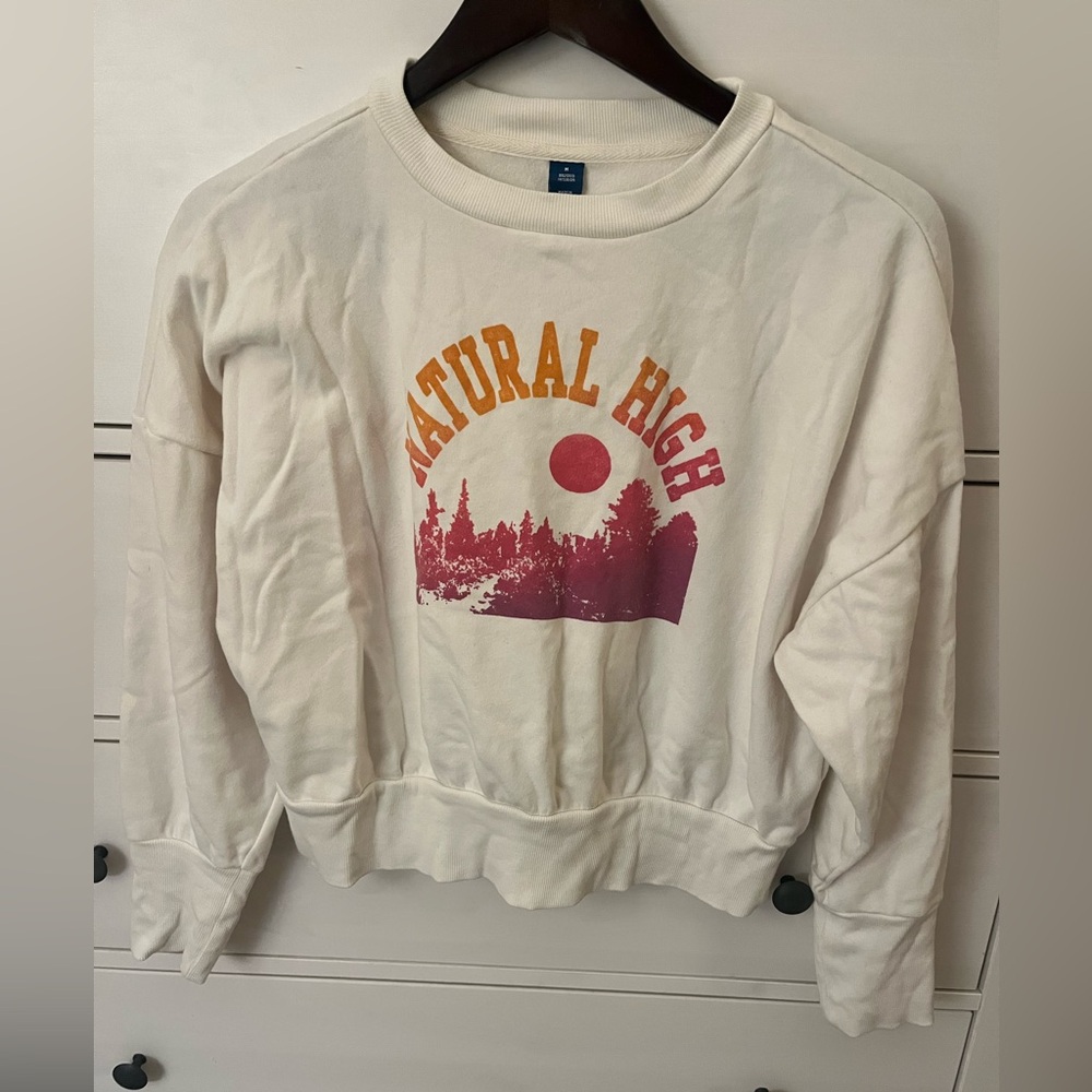 Natural High Women's Cream Sweatshirt size M